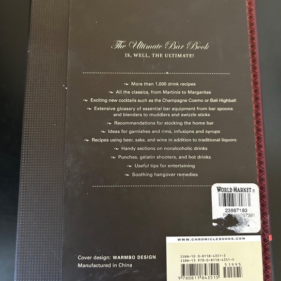 Ultimate Bar Book By Mattie Hellmich. NWT - Picture 2 of 4